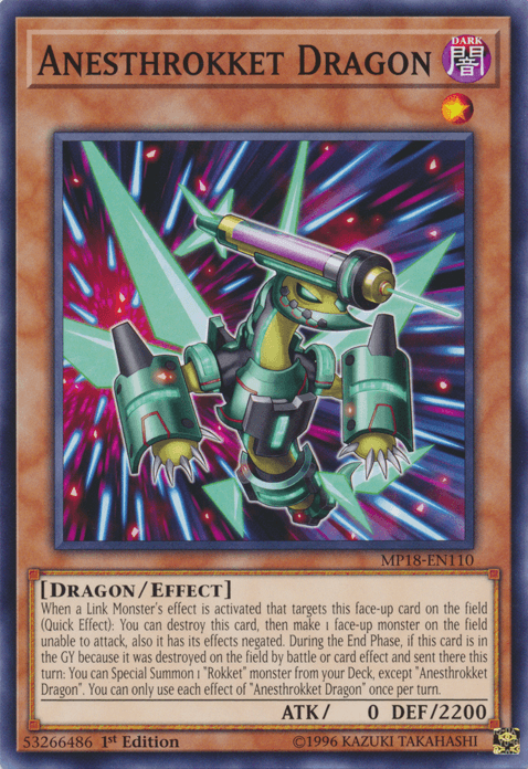 Anesthrokket Dragon [MP18-EN110] Common - Josh's Cards