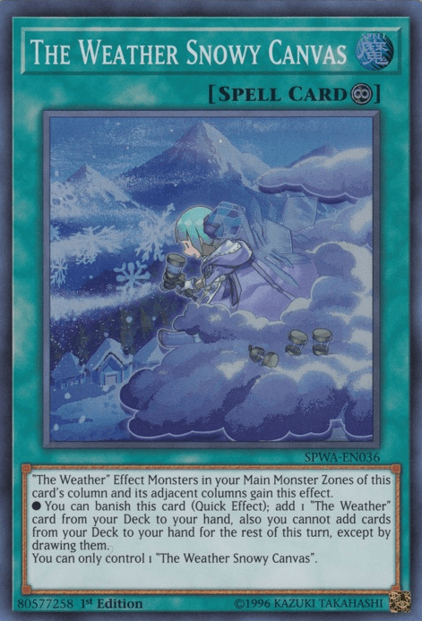 The Weather Snowy Canvas [SPWA-EN036] Super Rare - Josh's Cards