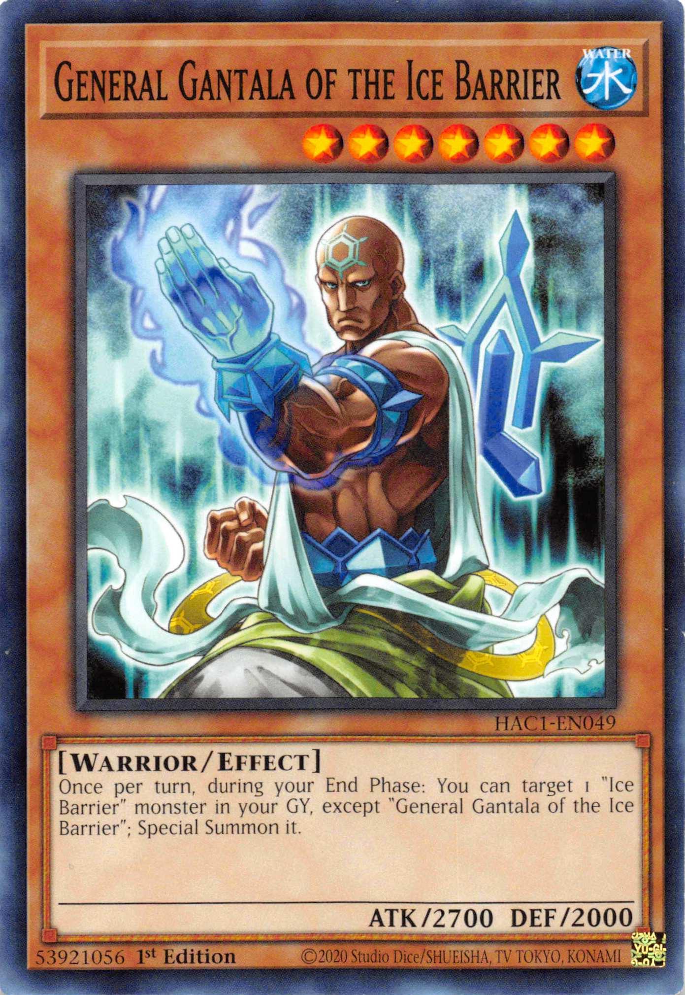 General Gantala of the Ice Barrier [HAC1-EN049] Common - Josh's Cards