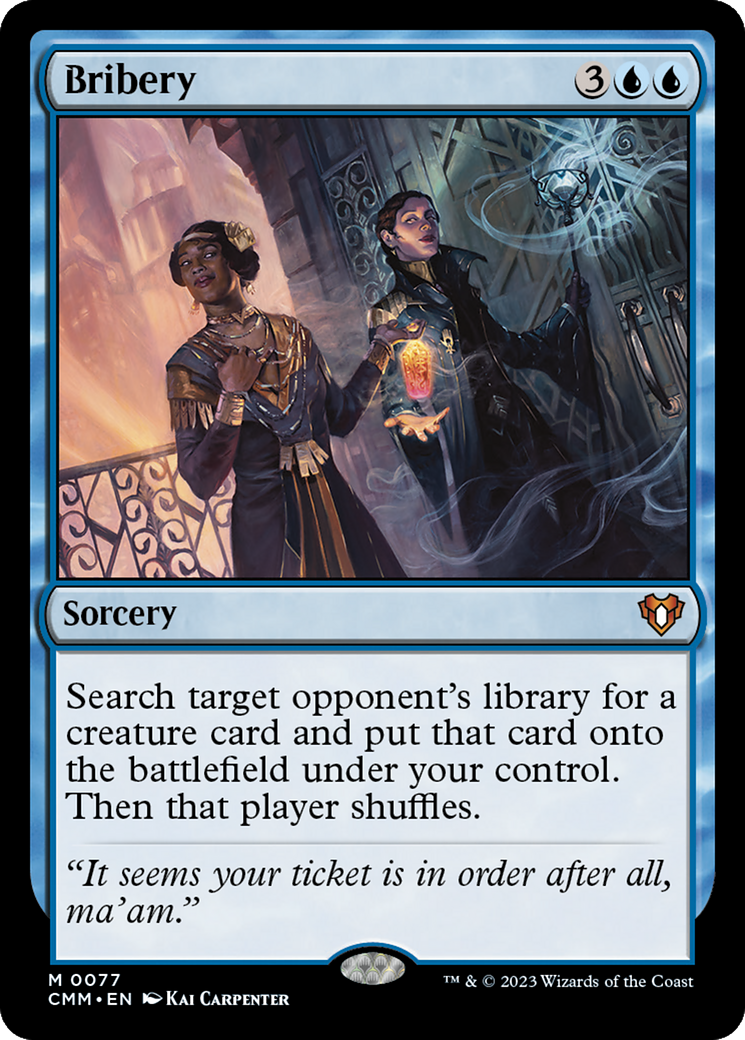 Bribery (CMM-077) - Commander Masters