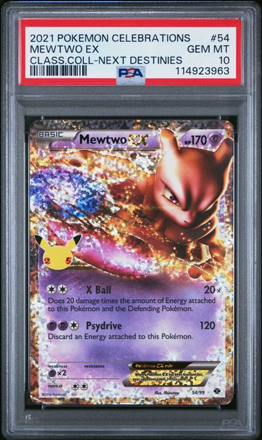 Mewtwo ex Celebrations Classic Collection 54/99 PSA 10