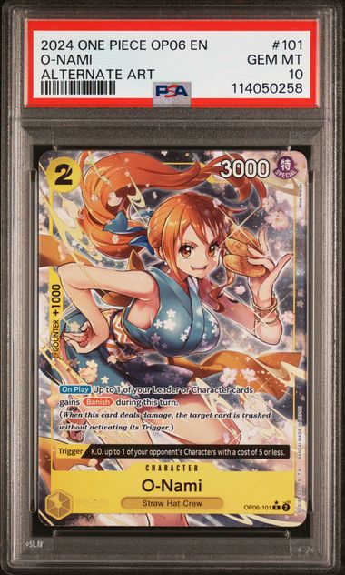 O-Nami Wings of the Captain OP06-101 PSA 10