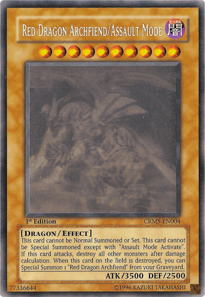 Red Dragon Archfiend/Assault Mode [CRMS-EN004] Ghost Rare - Josh's Cards