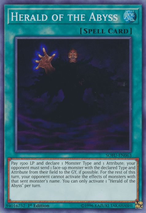 Herald of the Abyss [SOFU-EN063] Super Rare - Josh's Cards