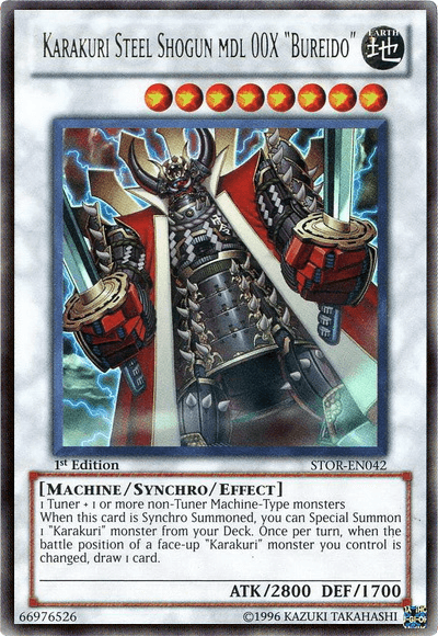 Karakuri Steel Shogun mdl 00X "Bureido" [STOR-EN042] Ultra Rare - Josh's Cards