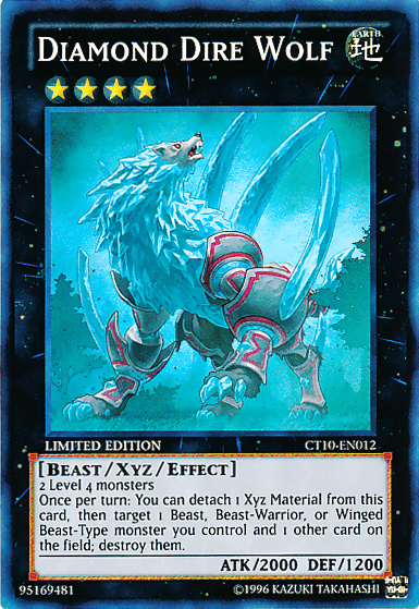 Diamond Dire Wolf [CT10-EN012] Super Rare - Josh's Cards