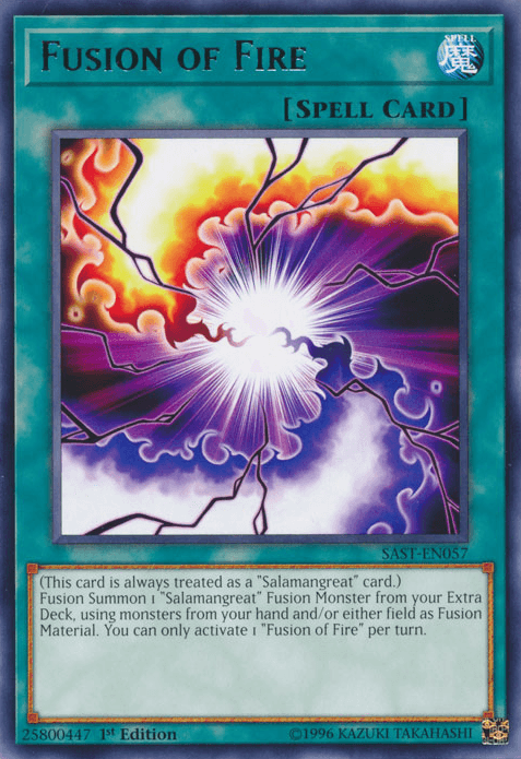 Fusion of Fire [SAST-EN057] Rare - Josh's Cards