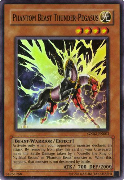 Phantom Beast Thunder-Pegasus [GX02-EN003] Super Rare - Josh's Cards