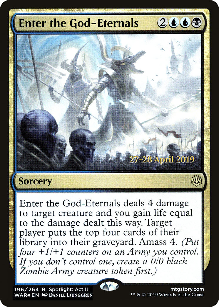 Enter the God-Eternals (PRE-196S) - War of the Spark Promos Foil