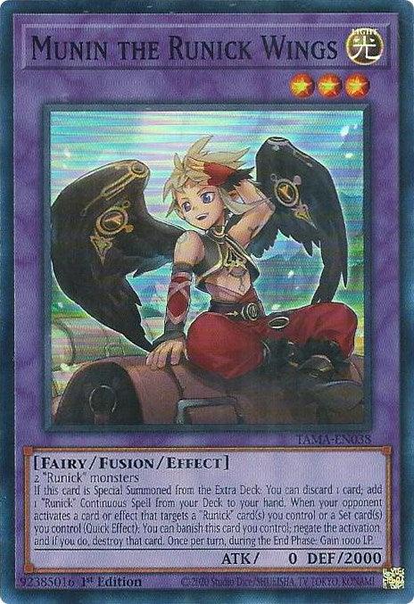 Munin the Runick Wings [TAMA-EN038] Super Rare - Josh's Cards