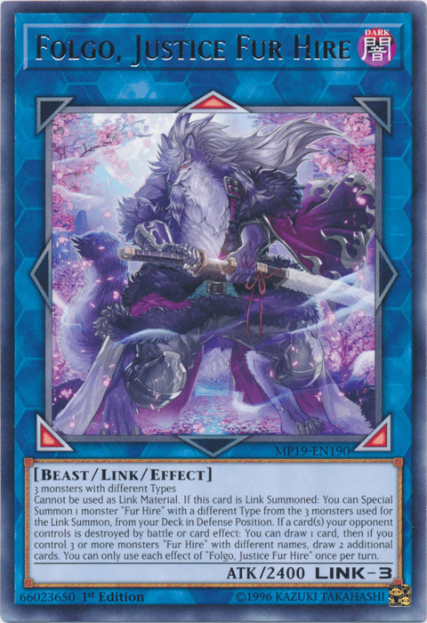 Folgo, Justice Fur Hire [MP19-EN190] Rare - Josh's Cards