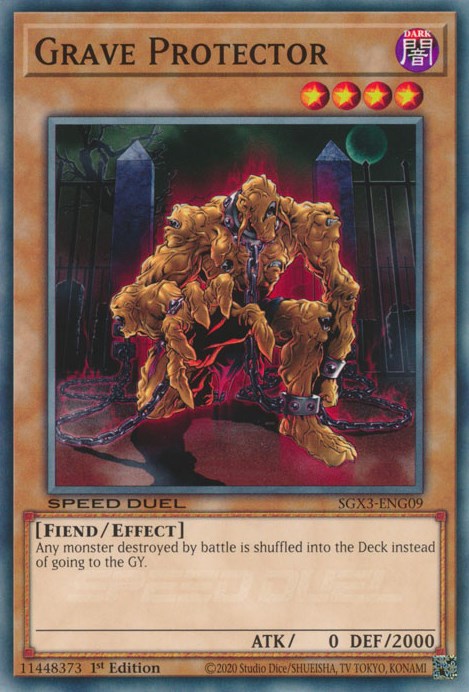 Grave Protector (SGX3-ENG09) - Speed Duel GX: Duelists of Shadows 1st Edition