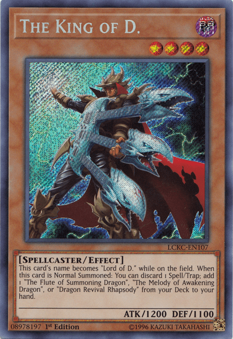 The King of D. [LCKC-EN107] Secret Rare - Josh's Cards