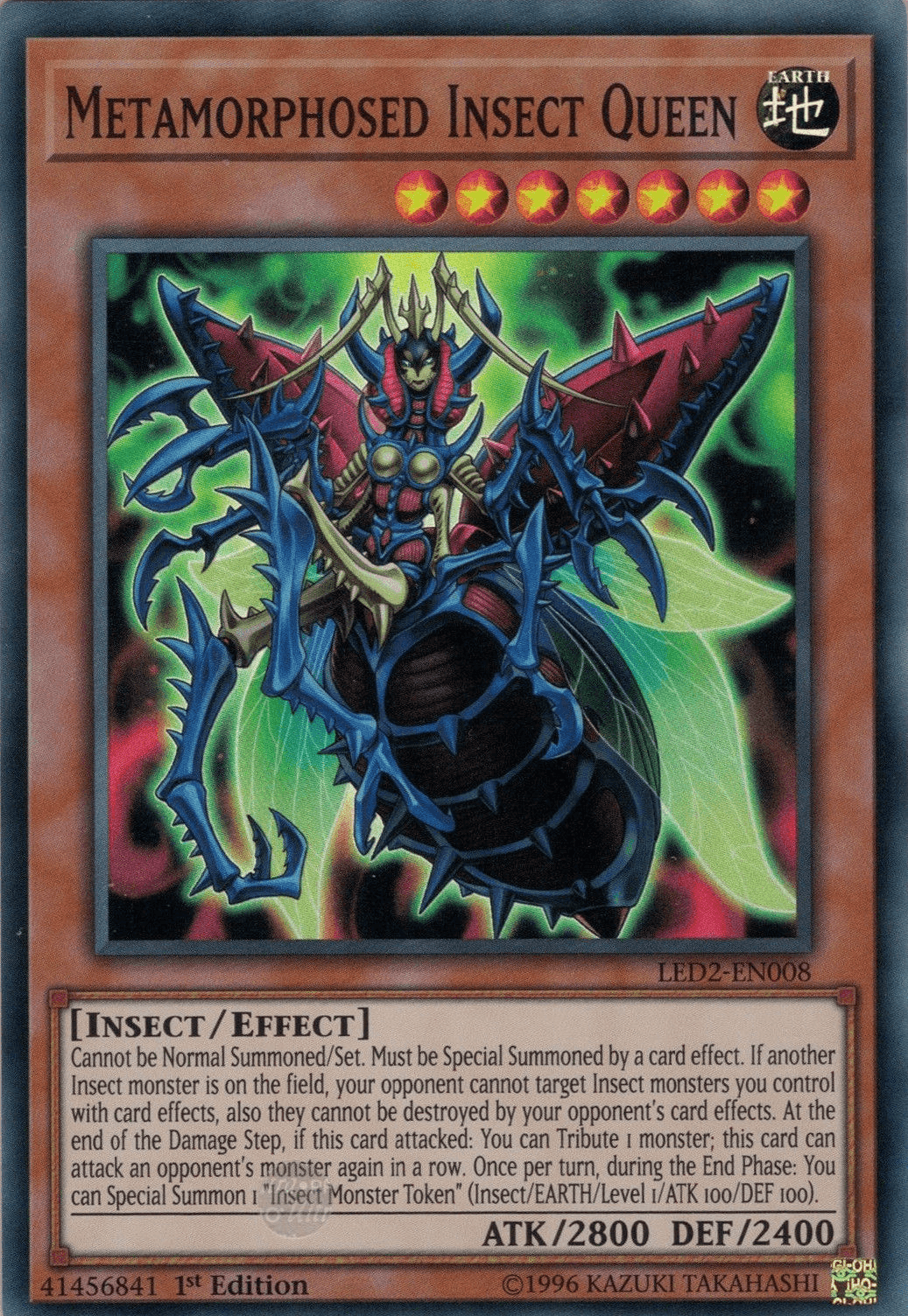 Metamorphosed Insect Queen [LED2-EN008] Super Rare - Josh's Cards