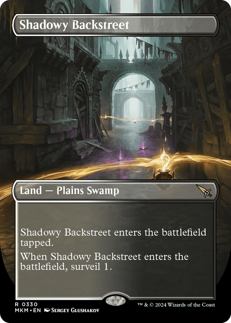 Shadowy Backstreet (Borderless) [Murders at Karlov Manor] - Josh's Cards