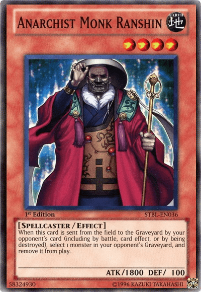 Anarchist Monk Ranshin [STBL-EN036] Super Rare - Josh's Cards