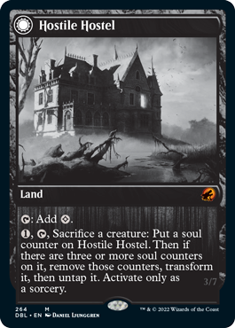 Hostile Hostel // Creeping Inn (DBL-264) - Innistrad: Double Feature: (Double Faced Transform) Foil