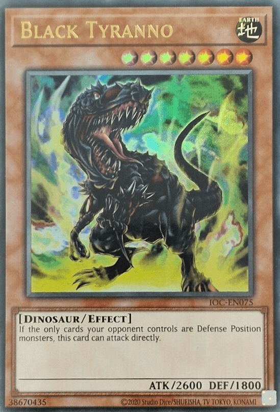 Black Tyranno (25th Anniversary) [IOC-EN075] Ultra Rare - Josh's Cards