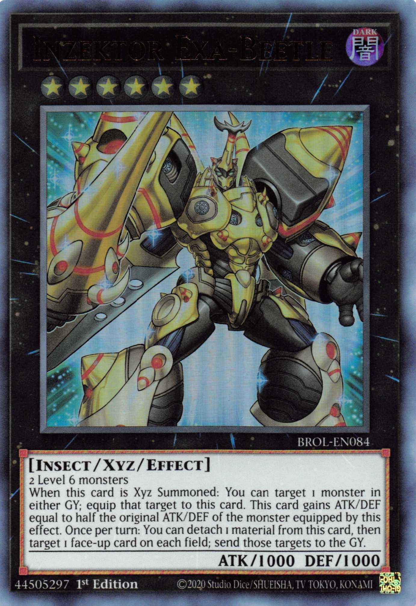Inzektor Exa-Beetle [BROL-EN084] Ultra Rare - Josh's Cards