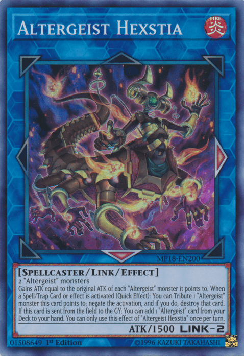 Altergeist Hexstia [MP18-EN200] Super Rare - Josh's Cards