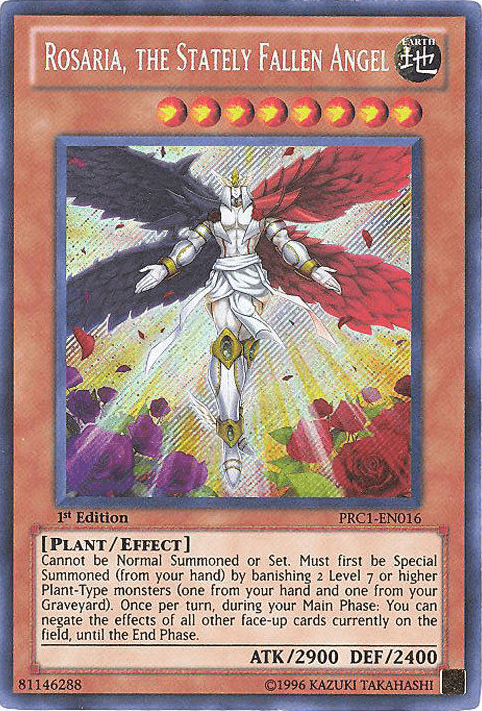 Rosaria, the Stately Fallen Angel [PRC1-EN016] Secret Rare - Josh's Cards