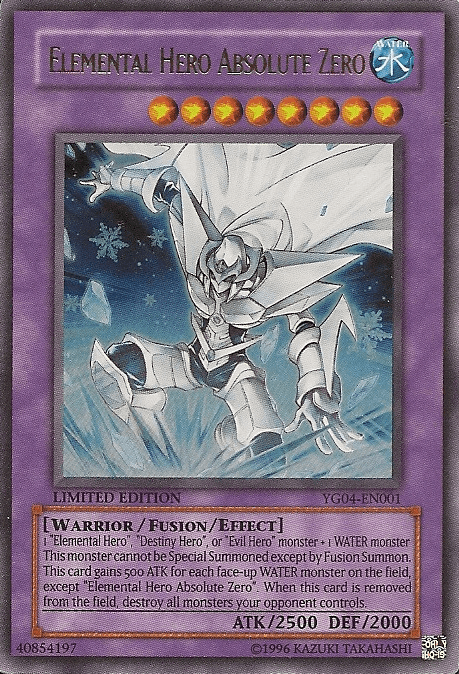 Elemental Hero Absolute Zero [YG04-EN001] Ultra Rare - Josh's Cards