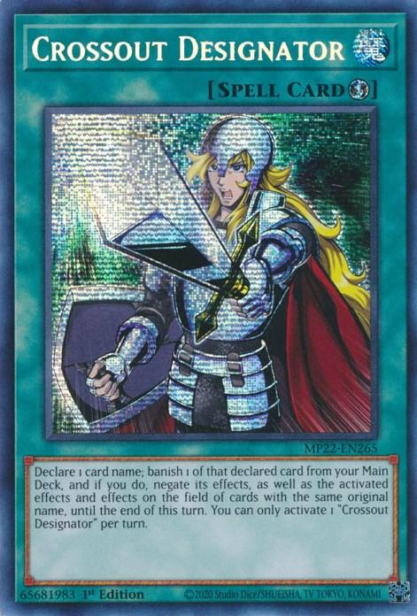Crossout Designator [MP22-EN265] Prismatic Secret Rare - Josh's Cards