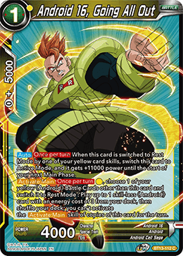 Android 16, Going All Out (Common) (BT13-112) [Supreme Rivalry] Parallel Foil