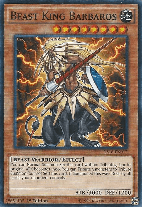 Beast King Barbaros [YS16-EN017] Common - Josh's Cards