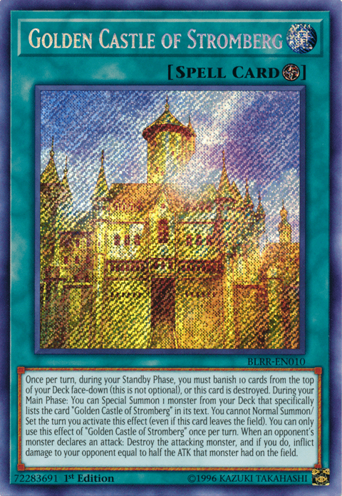 Golden Castle of Stromberg [BLRR-EN010] Secret Rare - Josh's Cards