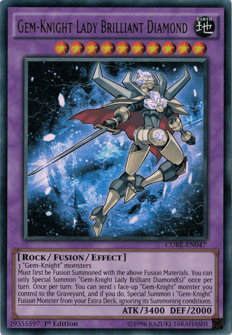Gem-Knight Lady Brilliant Diamond [CORE-EN047] Ultra Rare - Josh's Cards