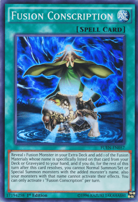 Fusion Conscription [FUEN-EN057] Super Rare - Josh's Cards