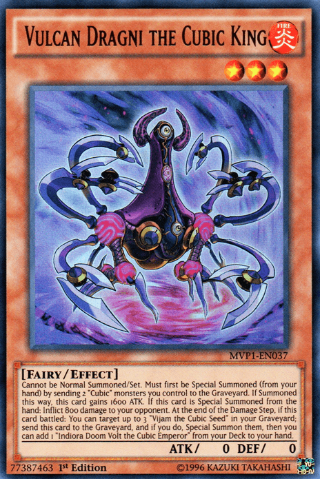 Vulcan Dragni the Cubic King [MVP1-EN037] Ultra Rare - Josh's Cards
