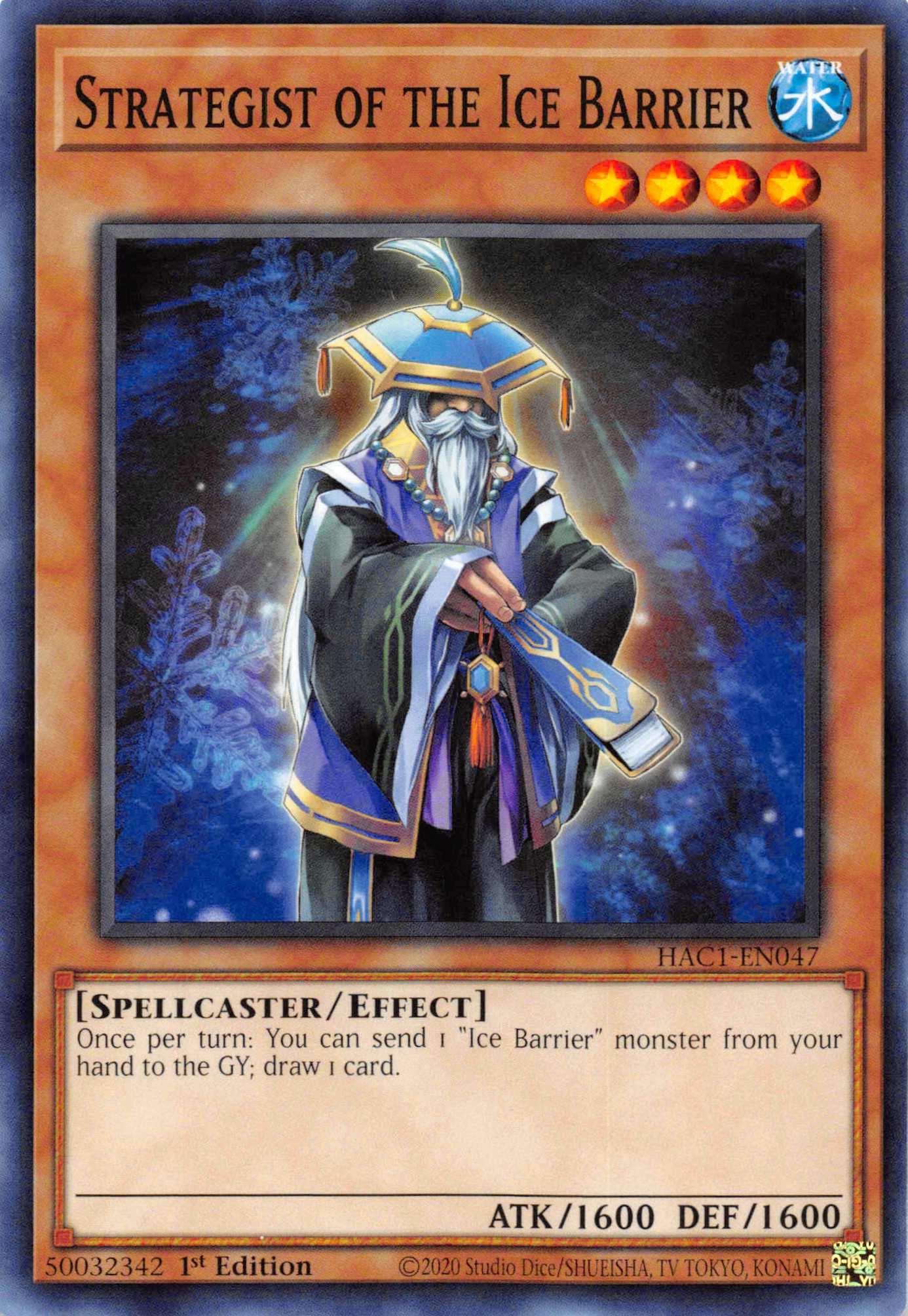 Strategist of the Ice Barrier (Duel Terminal) [HAC1-EN047] Parallel Rare - Josh's Cards