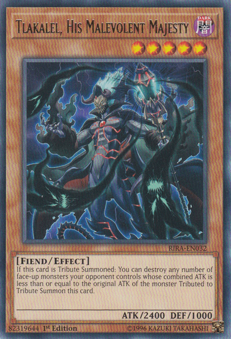 Tlakalel, His Malevolent Majesty [RIRA-EN032] Rare - Josh's Cards