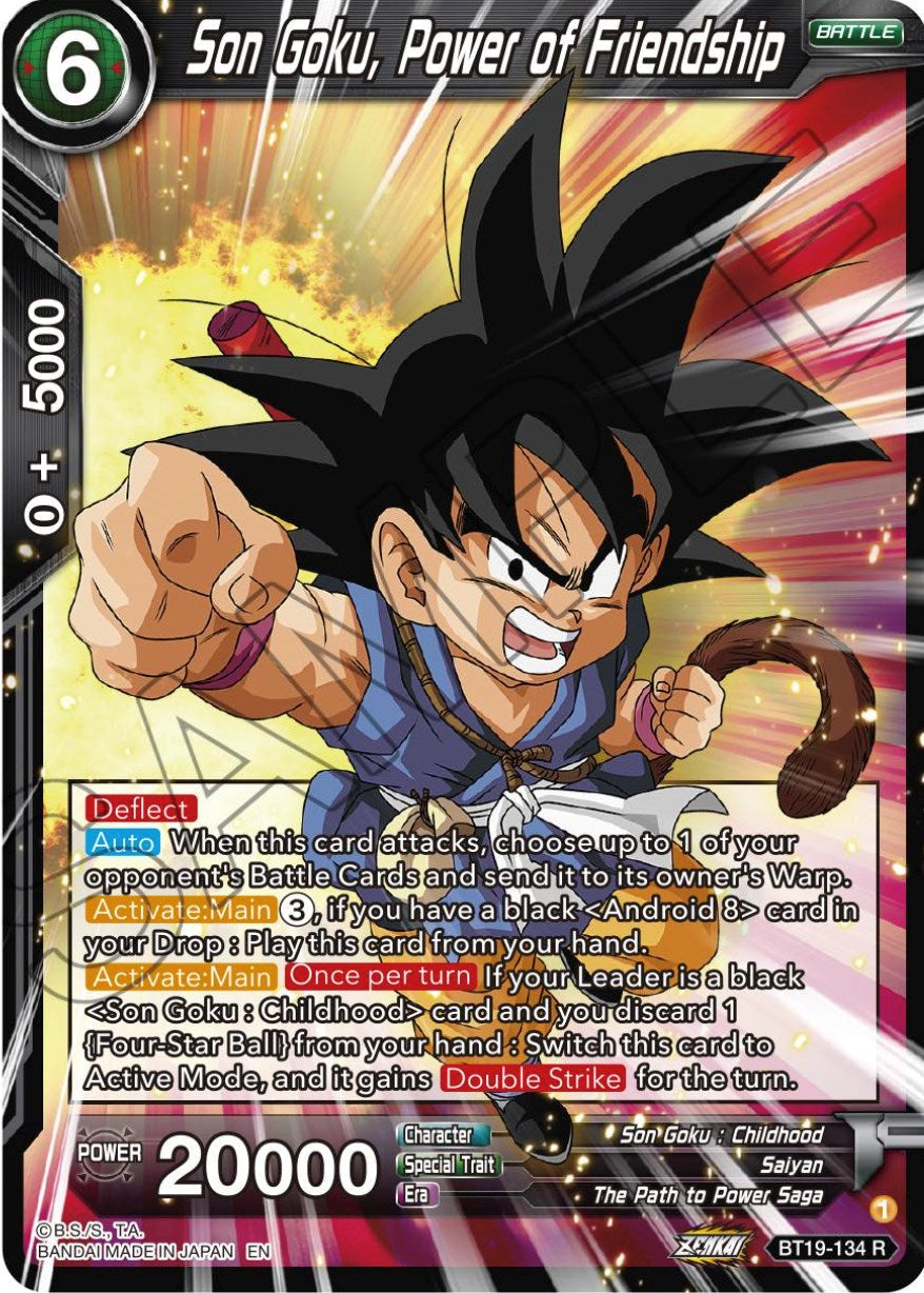 Son Goku, Power of Friendship (BT19-134) [Fighter's Ambition] Parallel Foil