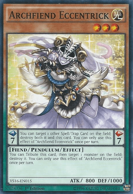 Archfiend Eccentrick [YS16-EN015] Common - Josh's Cards