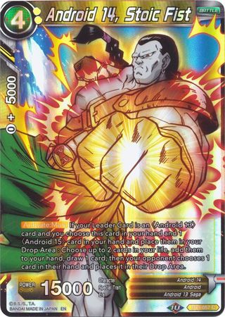 Android 14, Stoic Fist (Reprint) (BT9-057) [Battle Evolution Booster] Parallel Foil