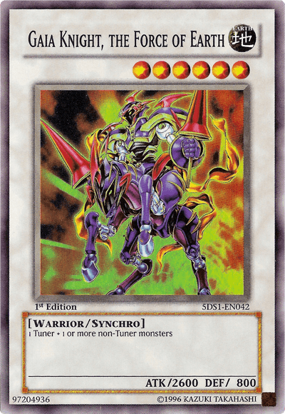 Gaia Knight, the Force of Earth [5DS1-EN042] Super Rare - Josh's Cards