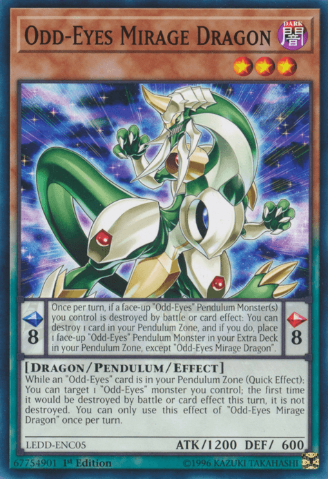 Odd-Eyes Mirage Dragon [LEDD-ENC05] Common - Josh's Cards