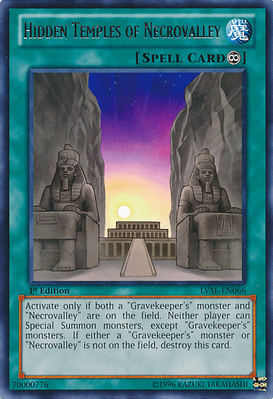 Hidden Temples of Necrovalley [LVAL-EN066] Rare - Josh's Cards