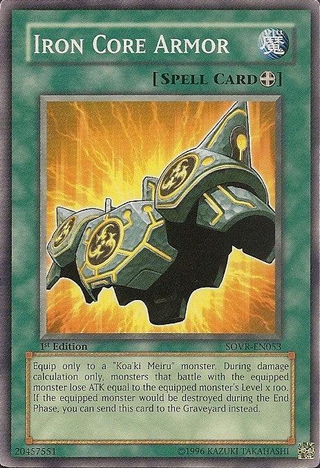 Iron Core Armor [SOVR-EN053] Common - Josh's Cards