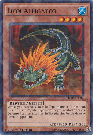Lion Alligator [BP03-EN089] Shatterfoil Rare - Josh's Cards