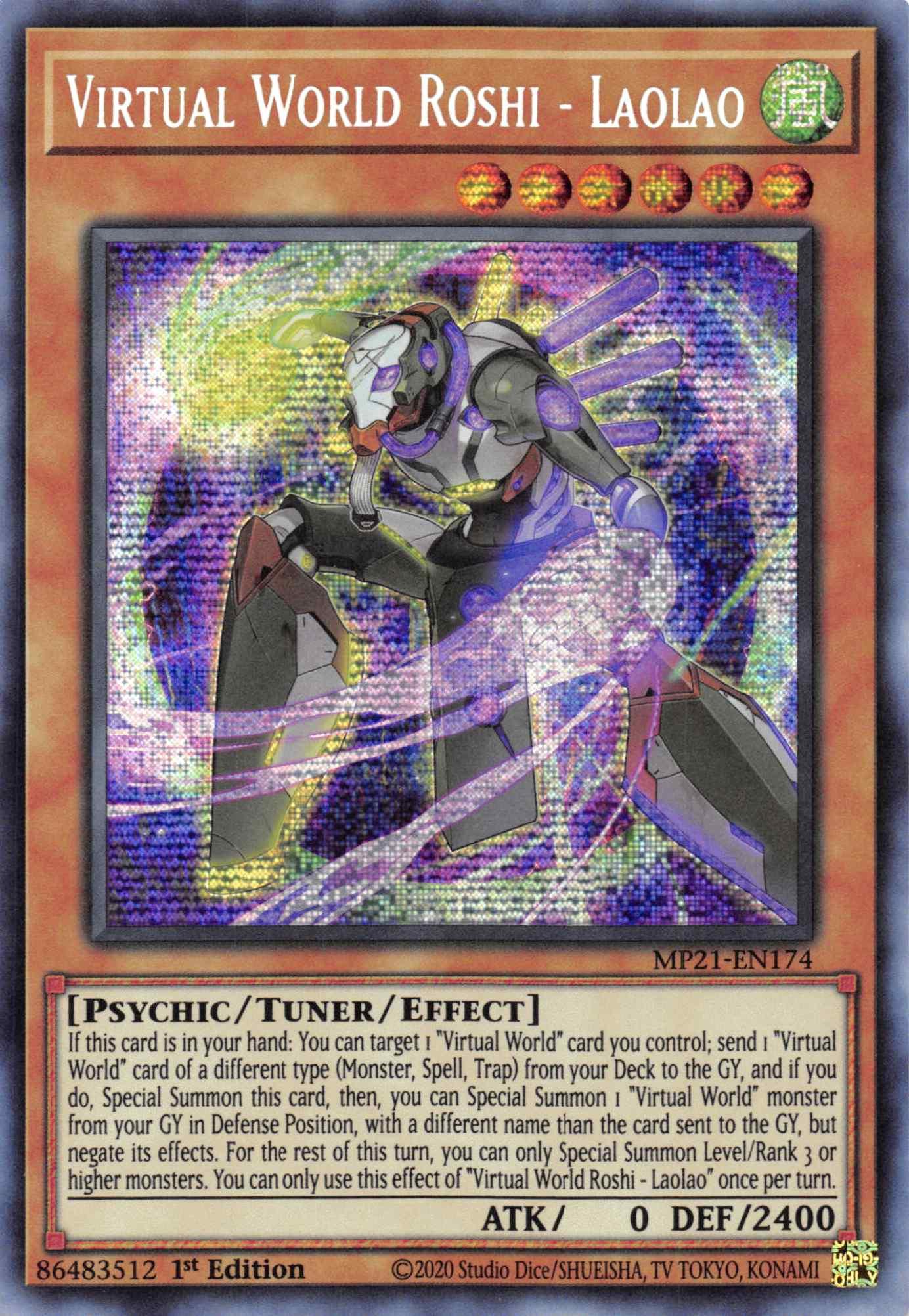 Virtual World Roshi - Laolao [MP21-EN174] Prismatic Secret Rare - Josh's Cards