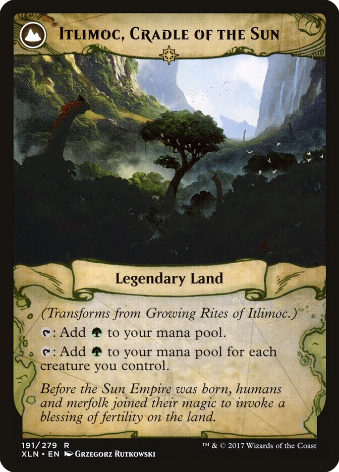 Growing Rites of Itlimoc // Itlimoc, Cradle of the Sun (XLN-191) - Ixalan: (compasslanddfc) Foil