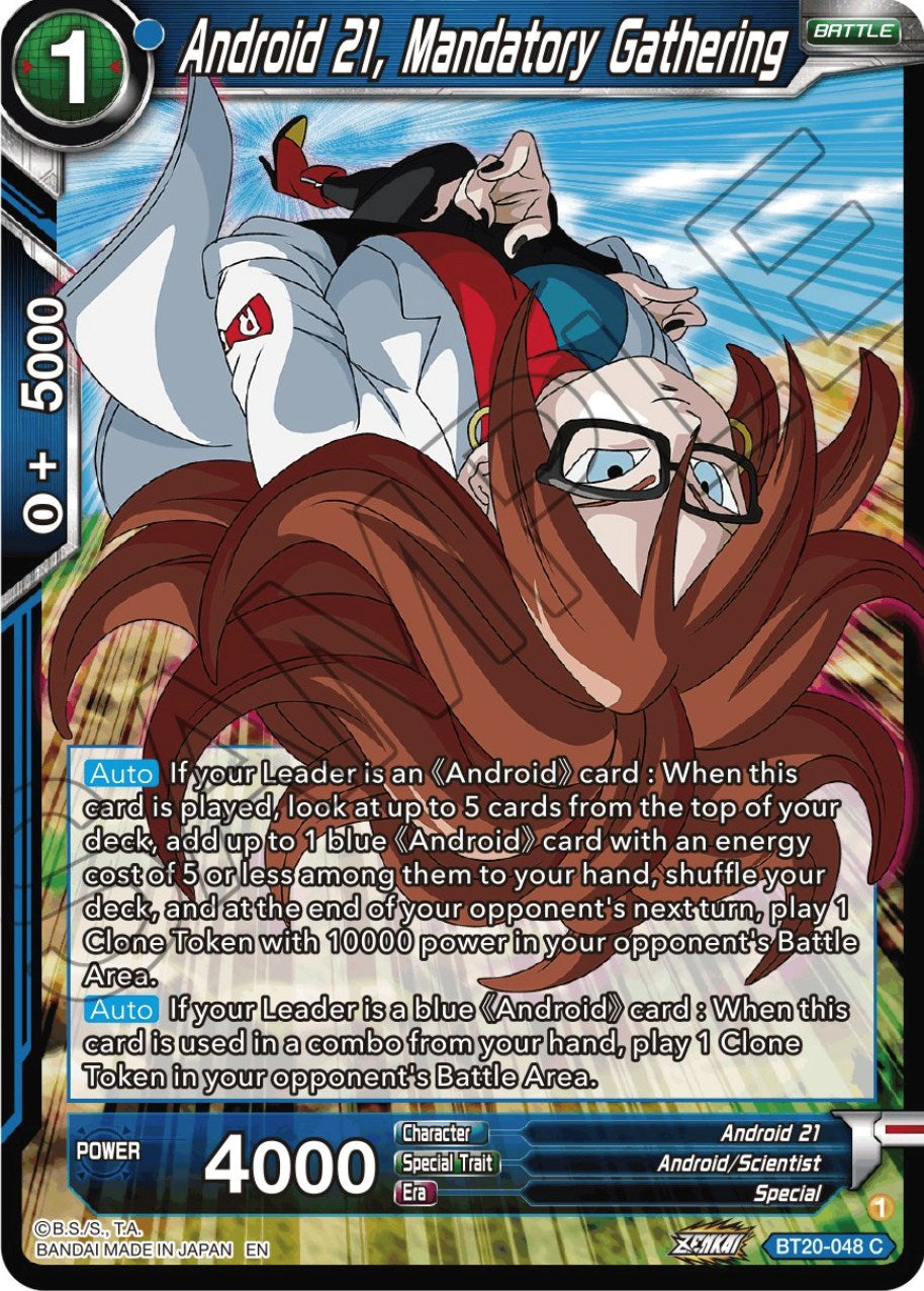 Android 21, Mandatory Gathering (BT20-048) [Power Absorbed] Parallel Foil
