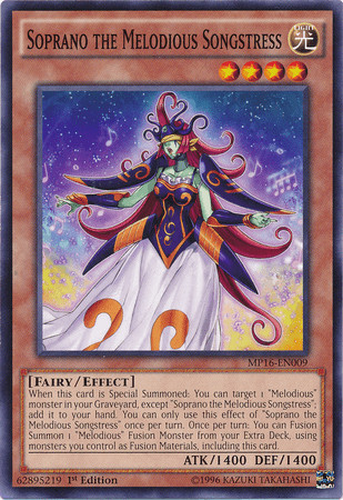 Soprano the Melodious Songstress [MP16-EN009] Common - Josh's Cards