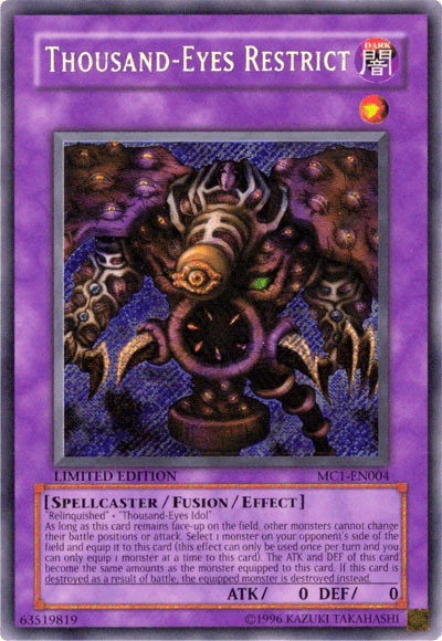 Thousand-Eyes Restrict [MC1-EN004] Secret Rare - Josh's Cards