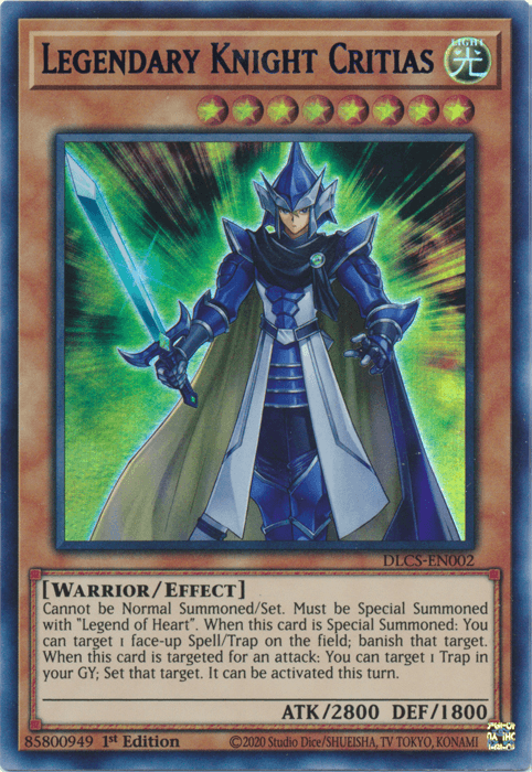 Legendary Knight Critias (Purple) [DLCS-EN002] Ultra Rare - Josh's Cards