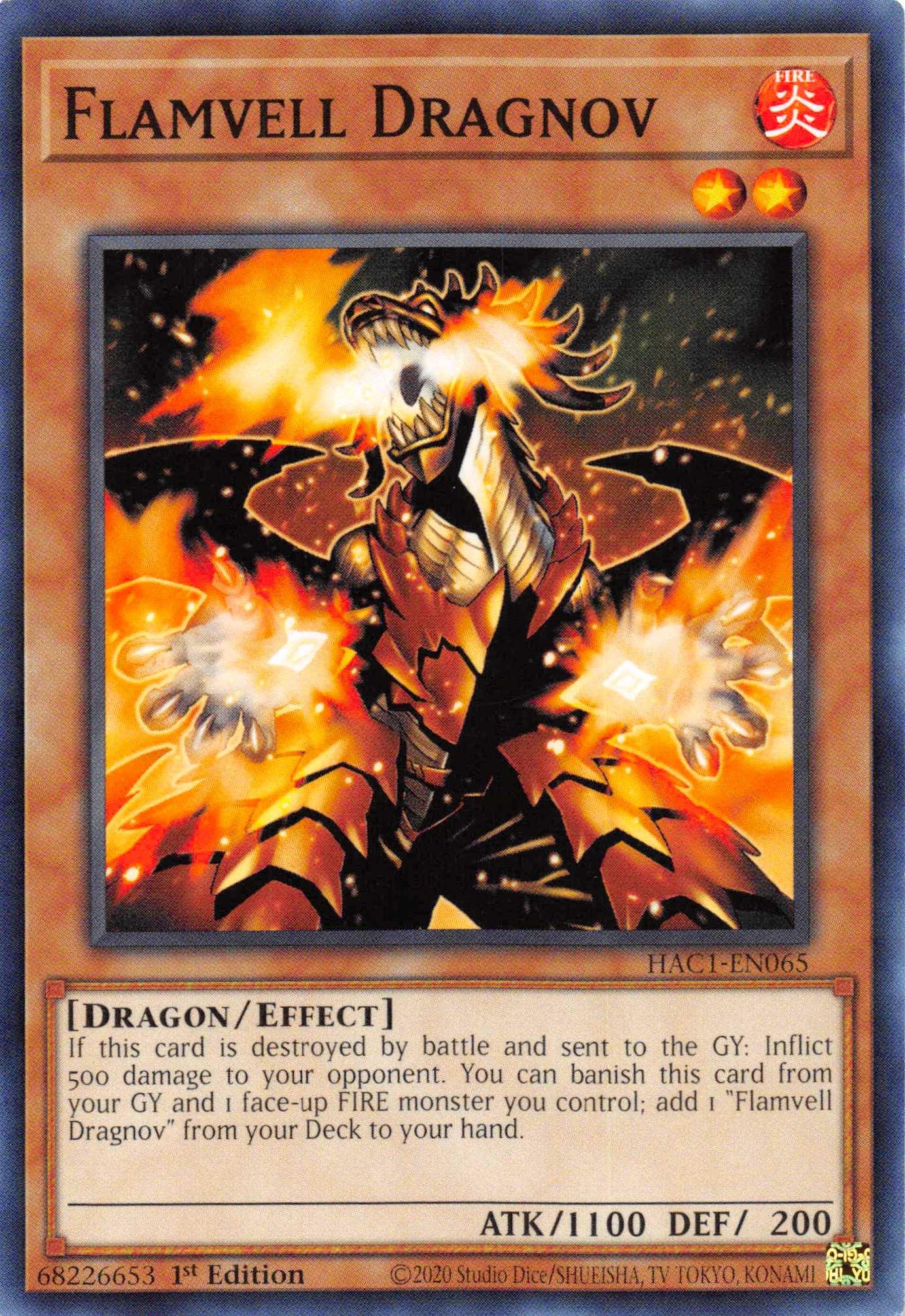 Flamvell Dragnov [HAC1-EN065] Common - Josh's Cards